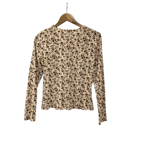 Sézane Lenie Floral Button-Down L/S T-Shirt Top M - Picture 5 of 7